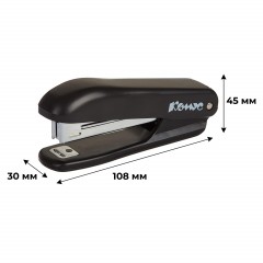 Степлер Комус Prima (№10)8241 черный до 12л. антистеп - фото 4