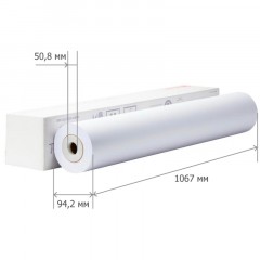 Бумага широкоформатная ProMEGA engineer InkJet 80г 1067ммх45м 50,8мм - фото 4