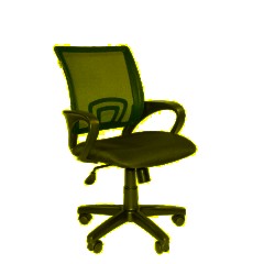 Кресло ТП 304 сетка/ткань,красный/черный,пластик