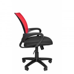 Кресло VT_EChair-304 ткань черн TW11/сетка красн,DW69 пласт. Кресло VT_EChair-304 ткань черн TW11/сетка красн,DW69 пласт. - фото 3