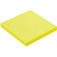 Стикеры Attache Selection с клеев. краем 76х76, неон, желтый 100л - фото 2