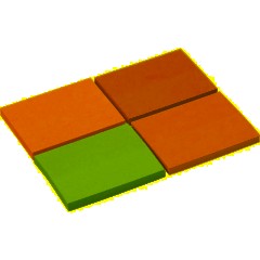 Стикеры с клеев. краем 38х51, неон, 4 цвета  50х4 - фото 2