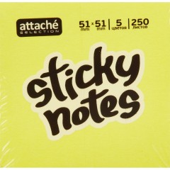 Стикеры Attache Selection миникуб 51х51, радуга 250 л - фото 2