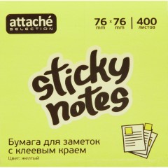 Стикеры Attache Selection куб 76х76, желтый неон 400 л - фото 3