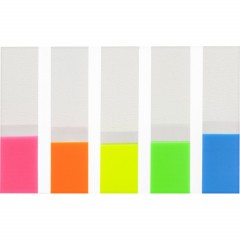 Клейкие закладки пласт. 5цв.по 20л. 45ммх12 Attache Selection - фото 2
