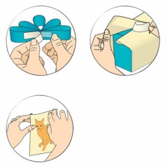 Клейкая лента канцелярская 2-х сторон,переклеив, 12ммХ12м - фото 4