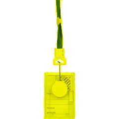 Бейдж Promega office вертикальный с рулеткой, разм вклад 54х85 - фото 5