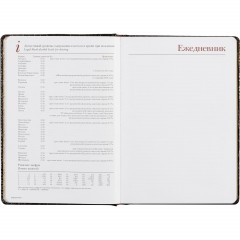 Ежедневник недатированный коричневый  А5+ СAIMAN 3-494 Д - фото 16