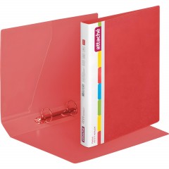 Папка на 2-х кольцах пласт Attache Diagonal красный Папка на 2-х кольцах пласт Attache Diagonal красный - фото 2
