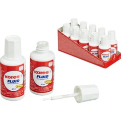 Корректирующая жидкость KORES  FLUID 20мл на быстросохн осн, кисточка 66101 - фото 3