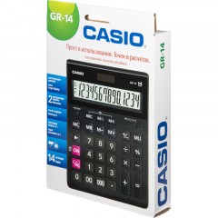 Калькулятор настольный ПОЛНОРАЗМЕРНЫЙ Casio бухг. GR-14 14 разр. DPчерный Калькулятор настольный ПОЛНОРАЗМЕРНЫЙ Casio бухг. GR-14 14 разр. DPчерный - фото 10