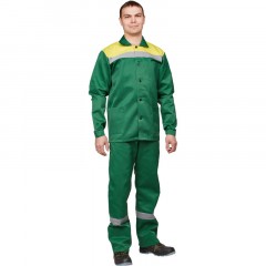 Костюм рабочий летний муж л02-КПК кур/пк зел/желт 56-58/182-188 Костюм рабочий летний муж л02-КПК кур/пк зел/желт 56-58/182-188 - фото 4