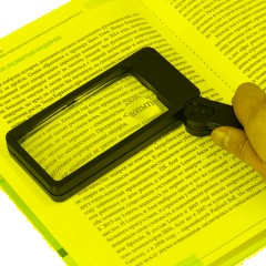 Лупа складная с подсветкой, Attache Selection, увелич. х2/4, линза50х96мм - фото 7