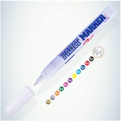 Маркер лаковый MunHwa 4 мм белый - фото 2