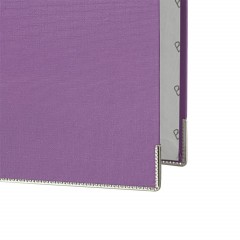 Папка-регистратор ECONOMY PLUS 80мм,фиол,ПБП1,карм.кор,мет.уг - фото 3