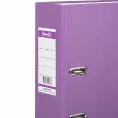 Папка-регистратор ECONOMY PLUS 80мм,фиол,ПБП1,карм.кор,мет.уг - фото 5