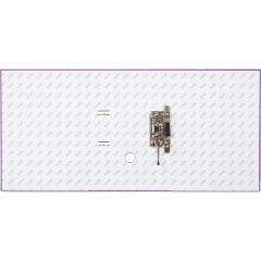 Папка-регистратор ECONOMY PLUS 80мм,фиол,ПБП1,карм.кор,мет.уг - фото 6