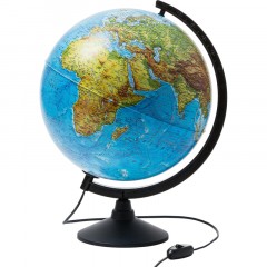 Глобус физико-политический с подсветкой,320мм - фото 3