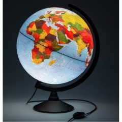 Глобус физико-политический с подсветкой,320мм - фото 4