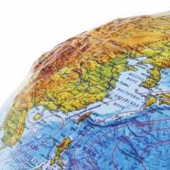 Глобус Физико-политический с подсв. рельефный,250мм, Ке022500195 - фото 7
