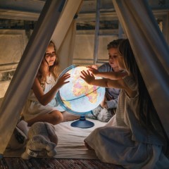 Глобус Физико-политический с подсв. рельефный,250мм, Ке022500195 - фото 10