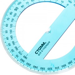 Транспортир 10 см 360 градусов, NEON Cristal, цвет ассорти ТР41 Транспортир 10 см 360 градусов, NEON Cristal, цвет ассорти ТР41 - фото 7