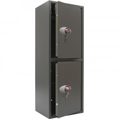 Сейф AIKO "ТМ-120/2Т", 1200х440х355 мм, 51 кг, 2 отделения, ключевые замки, трейзер, 2 полки - фото 2