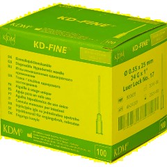 Игла инъекционная 24G (0,55х25 мм) KD-Fine 100шт./уп. - фото 3