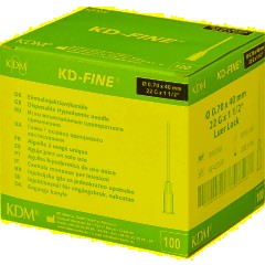 Игла инъекционная 22G (0,7х40мм) Luer lock KD-Fine 100шт/уп - фото 3
