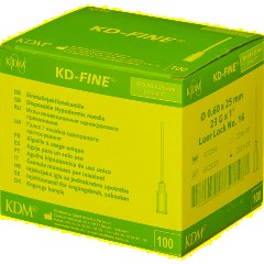 Игла инъекционная 23G (0,6х25мм) Luer lock KD-Fine 100шт/уп - фото 3