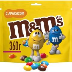 Драже M&M`s с арахисом и молочным шоколадом, 360г Драже M&M`s с арахисом и молочным шоколадом, 360г - фото 3