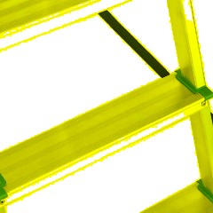 Стремянка 7 ступеней, алюминиевая СИБРТЕХ (97717) - фото 4