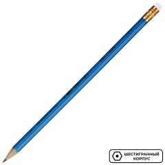 Карандаш чернографитный KOH-I-NOOR 1372 ORIENTAL HB с ластиком Чехия - фото 3