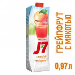 Нектар J7 Грейпфрут с мякотью, 0,97л - фото 2