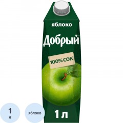 Сок Добрый яблочный 1 л