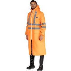 Плащ влагозащитный сигнальный ПВХ Ext-V орж СОП 48-50/170-176 - фото 2