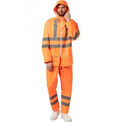 Костюм влагозащитный сигнальный ПВХ Ext-V орж СОП 52-54/170-176 - фото 6