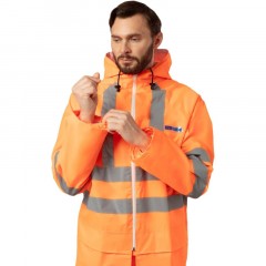 Костюм влагозащитный сигнальный ПВХ Ext-V орж СОП 56-58/182-188 - фото 7