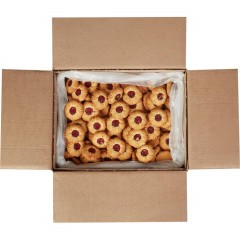 Печенье сдобное Курабье с вишневым джемом 4кг ЯП815 - фото 2