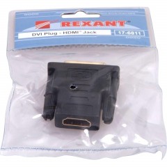 Переходник DVI - HDMI, 25M/F, поз.р, Rexant, чер, 17-6811 - фото 3