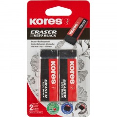 Ластик Kores 2шт/уп, черные Ластик Kores 2шт/уп, черные - фото 5