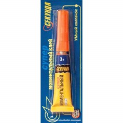 Клей Моментальный  СЕКУНДА  3 г (403-107) Клей Моментальный  СЕКУНДА  3 г (403-107) - фото 2