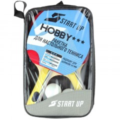 Набор игровой для н/т 2 ракетки, 3 шар. START UP BB01/3 star 150465 - фото 2