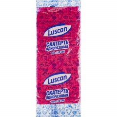 Скатерть одноразовая Luscan, 110х140см, красная - фото 2