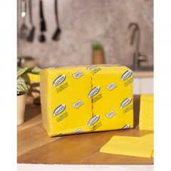 Салфетки бумажные Luscan Profi Pack 1сл24х24 желтые 400шт/уп - фото 5