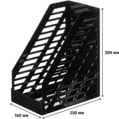 Лоток вертикальный СТАММ XXL 160мм черный, ОФ - фото 4