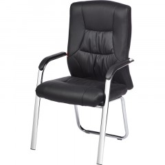 Конференц-кресло BN_TQ_Echair-807 VPU кожзам черный, хром Конференц-кресло BN_TQ_Echair-807 VPU кожзам черный, хром - фото 2