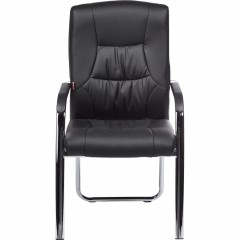 Конференц-кресло BN_TQ_Echair-807 VPU кожзам черный, хром - фото 2