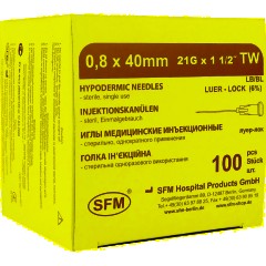 Игла инъекционная 21G (0,8х40 мм) SFM 100шт/уп. - фото 2