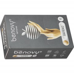 Перчатки мед. смотров. латекс., нестер., с пудрой, Benovy (L) 50 пар/уп Перчатки мед. смотров. латекс., нестер., с пудрой, Benovy (L) 50 пар/уп - фото 6